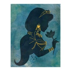 iLovePainting 阿拉丁插畫茉莉公主角色DIY繪畫 40 x 50 cm, 混合色, 產品選擇:04插畫_茉莉