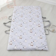 보떼하우스 통째로 빨아쓰는 95도 모달 피그먼트 리버서블 유아 패드, 러브팜 블루 그레이, 1개