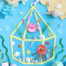 橡子教室 夏季玻璃盆景製作, 混合顏色, 5個