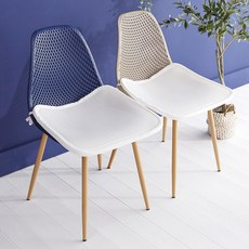 La Pomme 3D透氣網眼坐墊, 白色的