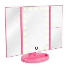 eco factory My Pretty LED化妝鏡 SM217, 可愛粉紅