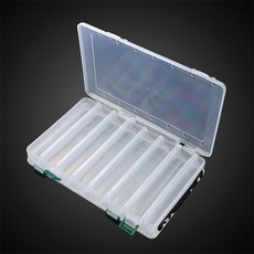 JOHNCOO 釣魚工具箱 隔板 路亞收納盒 JC076, 透明, 1個