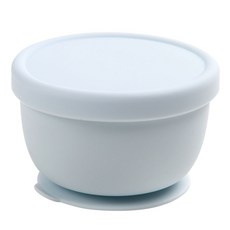 Dailylike BonBon副食品吸盤碗 儲存容器, 260ml, 天藍色, 1個