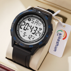 逍遙商會 多功能防水舒適運動手錶, 藍色, 1個