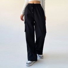 Planday 女性兩穿抽繩刷毛鬆緊帶工裝運動長版保暖褲