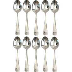 WiLLive 國產 304不鏽鋼 尼諾 餐具 湯匙, 10個, 銀