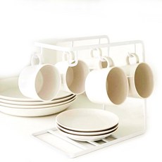 立式掛衣架鐵製杯架 RD 1104, 白色的, 1個