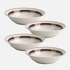 Daily圓形餐碗 2號, 棕色石頭, 4個