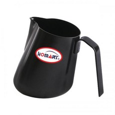 HOMART 테프론 코팅 이탈리안 밀크저그 600ml, 블랙, 1개