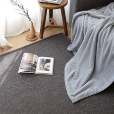 素色極細纖維貂絨膝蓋露營毯