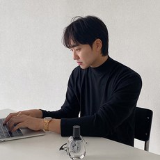 Elsso 男士半高領針織高領毛衣