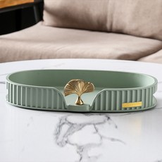 JCP金色葉子擺飾托盤, 綠色