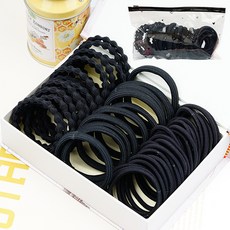 ebbmdalda 花生造形綜合髮圈組 RK_05 50入