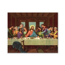 ADICO 最後的晚餐圖案DIY繪畫組 PR08 50*40cm, 混色
