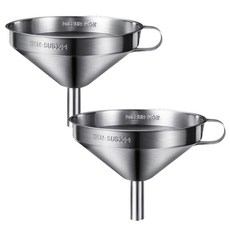 SSGP 不銹鋼漏斗 15cm 2p + 濾油器套組, 模版, 1套