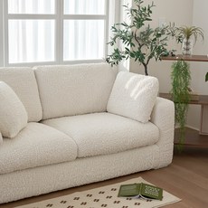 BEBEDECO 高彈力萬用彈性分離式全貼合竹纖維沙發套, 奶油白, 1個