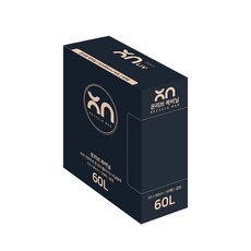 回收垃圾袋 黑色 50入裝, 1個, 60L