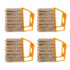 層層百葉窗清潔刷 YT_RC223, 黃色1, 4個