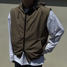 Meosidda 男性連帽兩穿背心