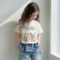 꼰띠키즈 아동용 만나 반팔 티셔츠