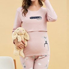 Happy Seven 兔子孕婦哺乳睡衣上下套裝