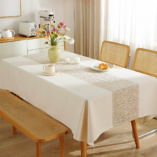 마미루 심플한 포인트 테이블 식탁보, 디자인 17, 1개, 140 x 220 cm