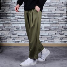 Townclo 男士打褶寬版彈性鬆緊帶休閒褲