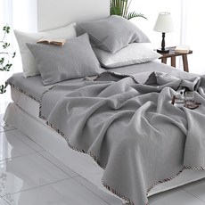 온담 소프트 피그먼트 스프레드스프레드 피그먼트 100%순면 이불 단품, 그레이