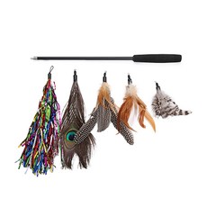 YOGiSSO 伸縮釣魚竿逗貓棒組, 款式隨機, 1組