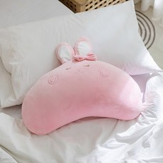 JONi 快樂兔麻糬半月抱枕, 粉色