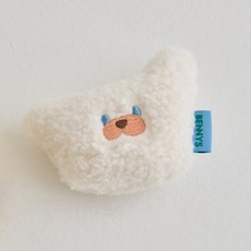 BENNYS 狗狗啾啾嬌小玩具, 1個, 象牙白