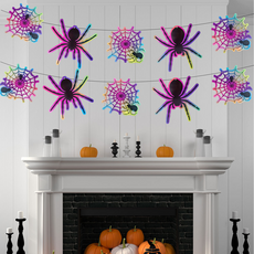 Greentail 萬聖節派對道具掛旗 Type 04, 混合色, 1個