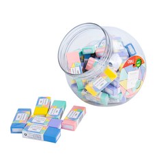 deLi 得力 焦糖可愛橡皮擦糖果盒, 1套, 混合色