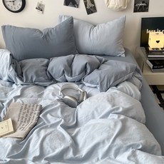 언헤브 모던 이불커버, G 아이스블루