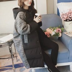 민성컴퍼니 체크 임산부 임부복 패딩