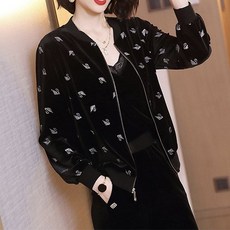 MMMII 女款天鵝刺繡防風外套 MMM240