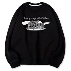 VENHIT 玫瑰圖案棉質大學T