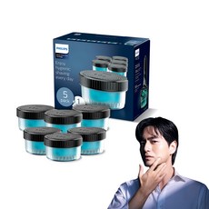 PHILIPS 飛利浦 清潔艙清潔液補充匣 6入, CC16/51, 黑色, 1組