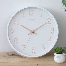 SweetHeart 靜音Bay掛鐘 280, 白色