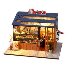 KkomiDEAL DIY 袖珍屋 2020-74 壽司店 + 製作工具, 混合色