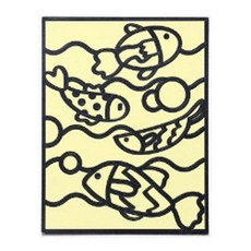 minhwashop 動物角色燙金藝術貼紙, 海底魚, 20個