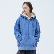 OUTDOOR PRODUCTS 男女通用顏料染色棉質連帽拉鍊外套