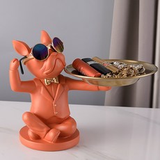 JCP 帥氣服務生鬥牛犬託盤, 橘色