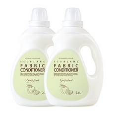 ECOBLANC 孩童衣物柔軟精 葡萄柚香, 2罐, 2.1L