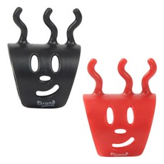 brandyarn 編織工具-針織環2入組, 黑色+紅色, 1組