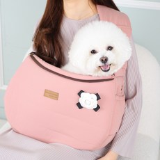 AMYLOVESPET 半身寵物背帶 山茶花款, 1個, 粉紅色