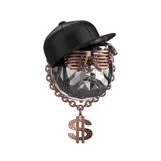 INAVI HUB 嘻哈狗汽車擴香器 ICD-H9 銀鉻 黑色 黑櫻桃味 10ml, 1入, 1個