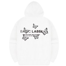 基本標籤 蝴蝶連帽T恤 BID_0025