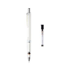 ZEBRA 斑馬牌 DelGuard 白色自動鉛筆 + B鉛筆芯, 0.5mm, 1套