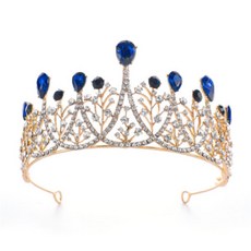 派對用品 髮飾 婚禮蛋糕 彩色皇冠, 1個, 藍色